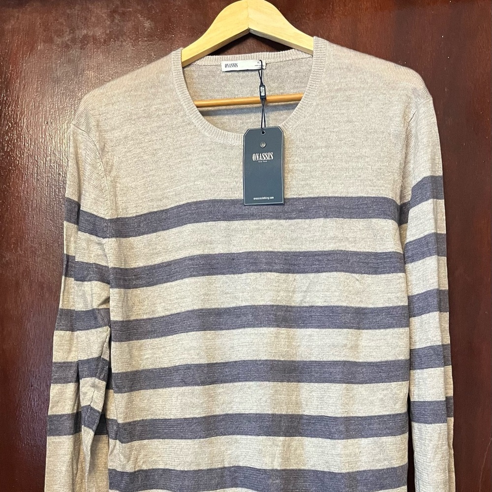 Men’s Tuscan Stripe Crew Sweater